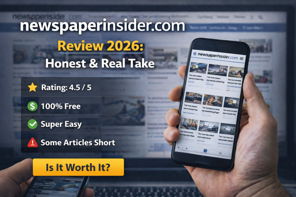 Newspaperinsider.com Review 2026: Honest & Real Take newspaperinsider.com